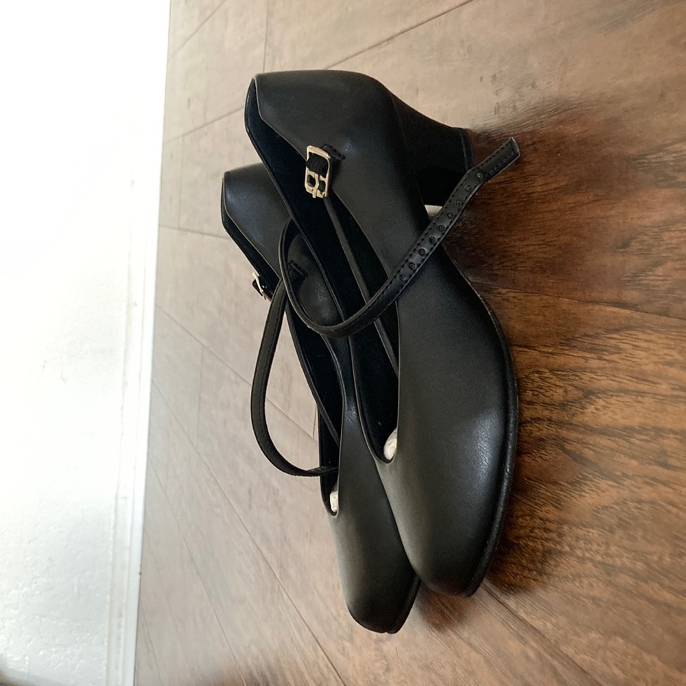 Capezio Women/Girls black Concert/Choir Shoe, Tap Jr Footlight, Size 5.5, NWT